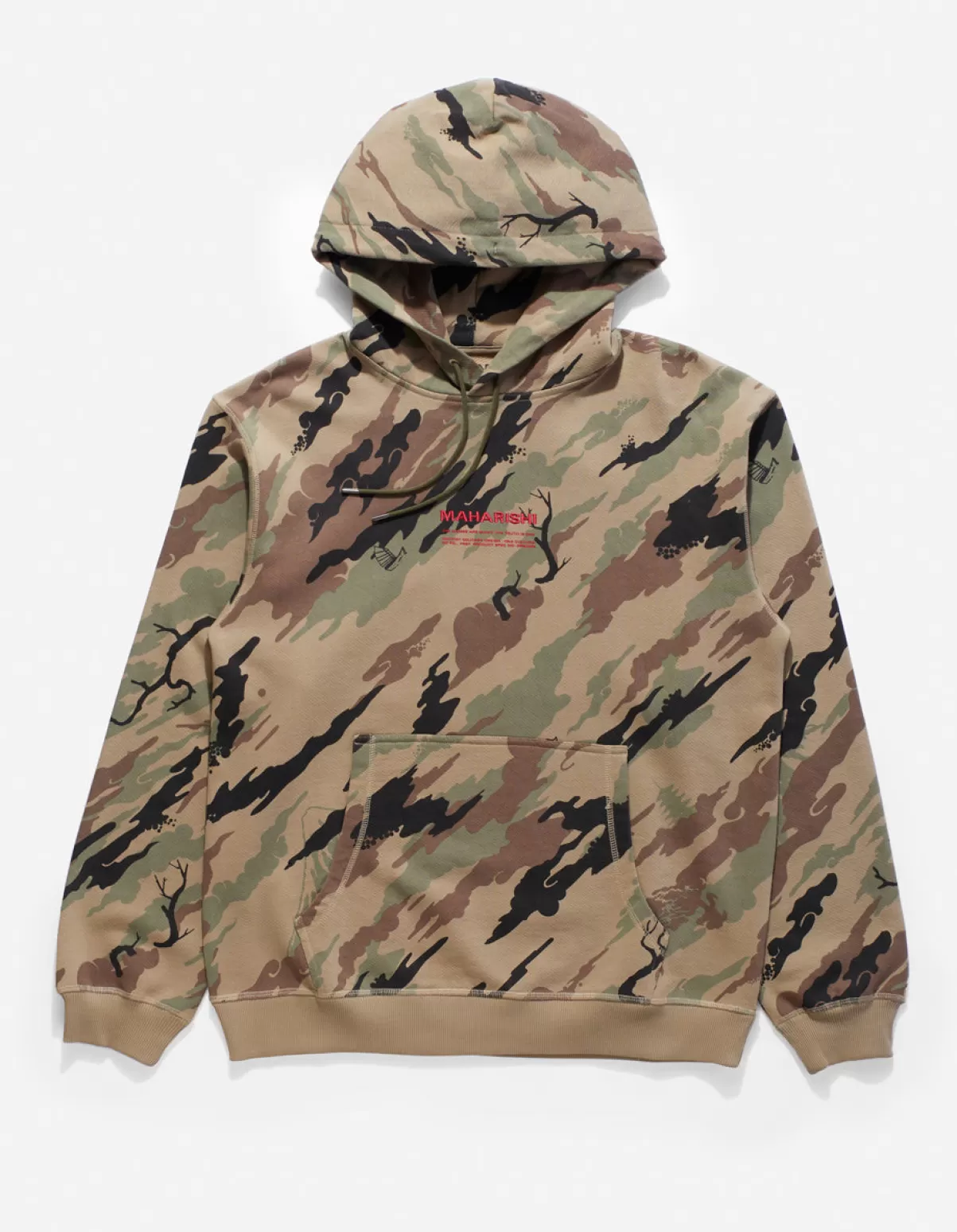 Maharishi 4597 Dpm:Bonsai Forest Miltype Embroidered Hooded Sweat