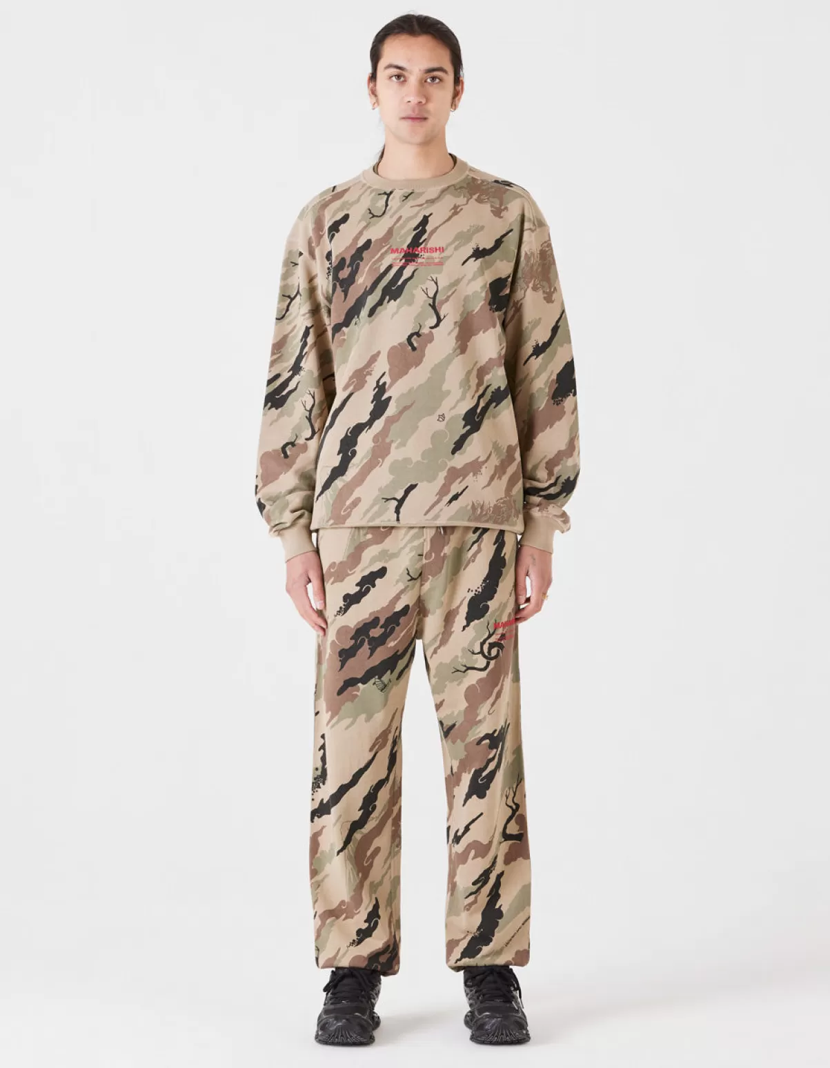Maharishi 4598 Dpm:Bonsai Forest Miltype Embroidered Crew Sweat