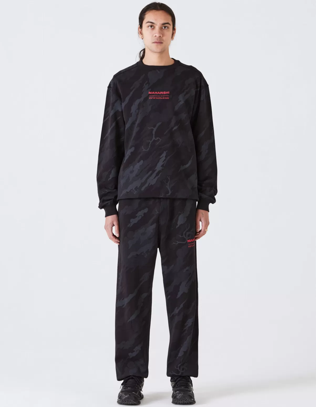 Maharishi 4598 Dpm:Bonsai Forest Miltype Embroidered Crew Sweat