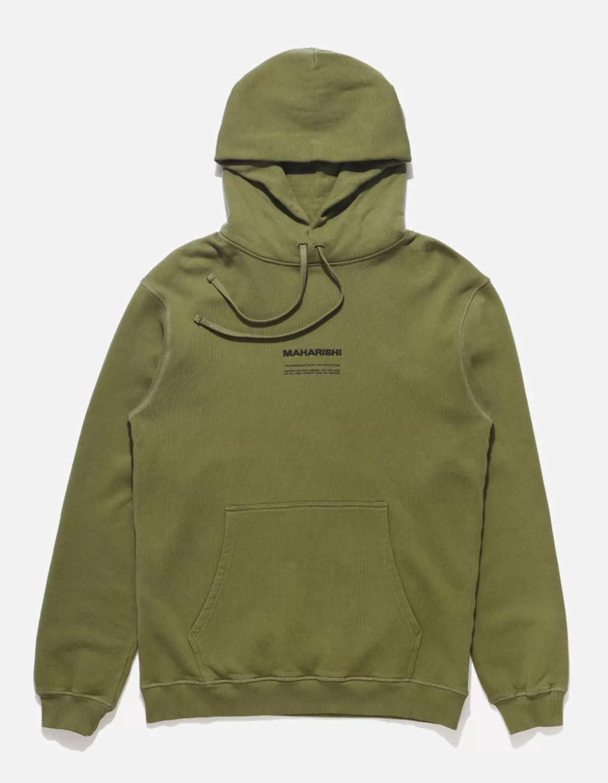 Maharishi 7010 Miltype Embroidered Hooded Sweat · Organic Sweat 450