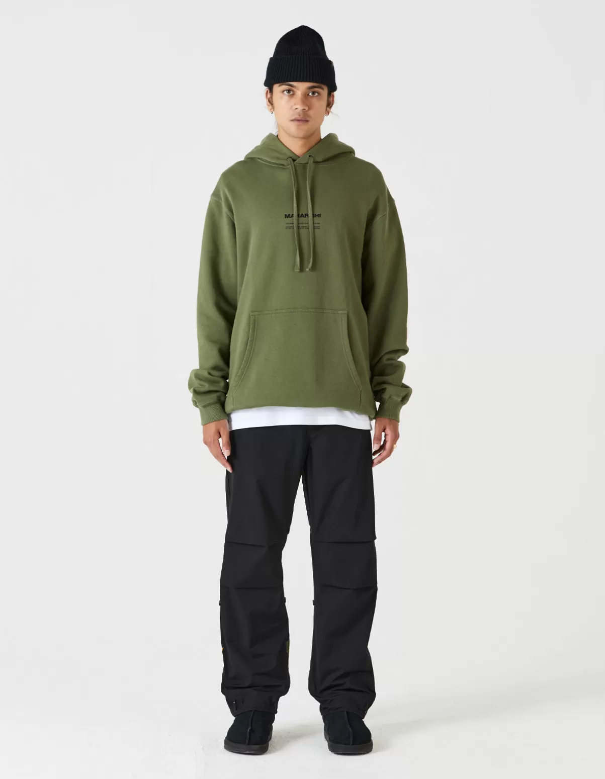 Maharishi 7010 Miltype Embroidered Hooded Sweat · Organic Sweat 450