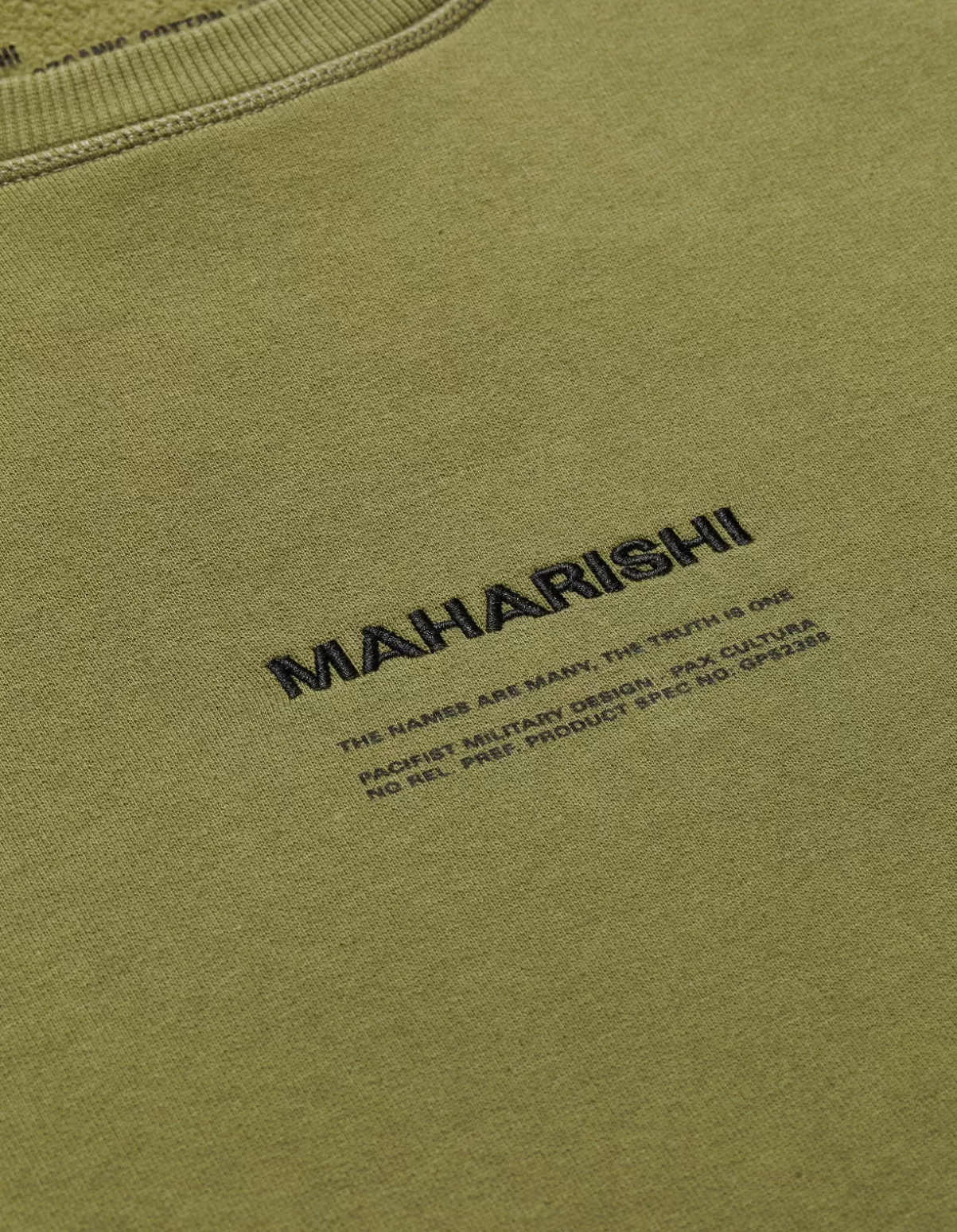 Maharishi 7011 Miltype Embroidered Crew Sweat