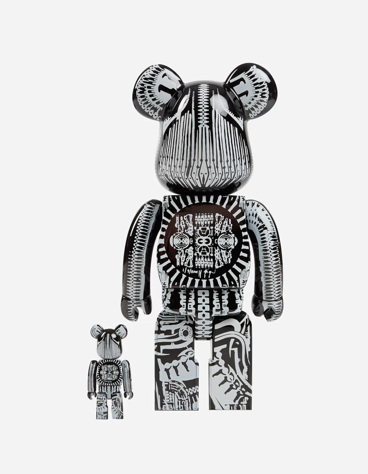 Maharishi Medicom Be@Rbrick Hr Giger Chrome Version 400% U0026 100%
